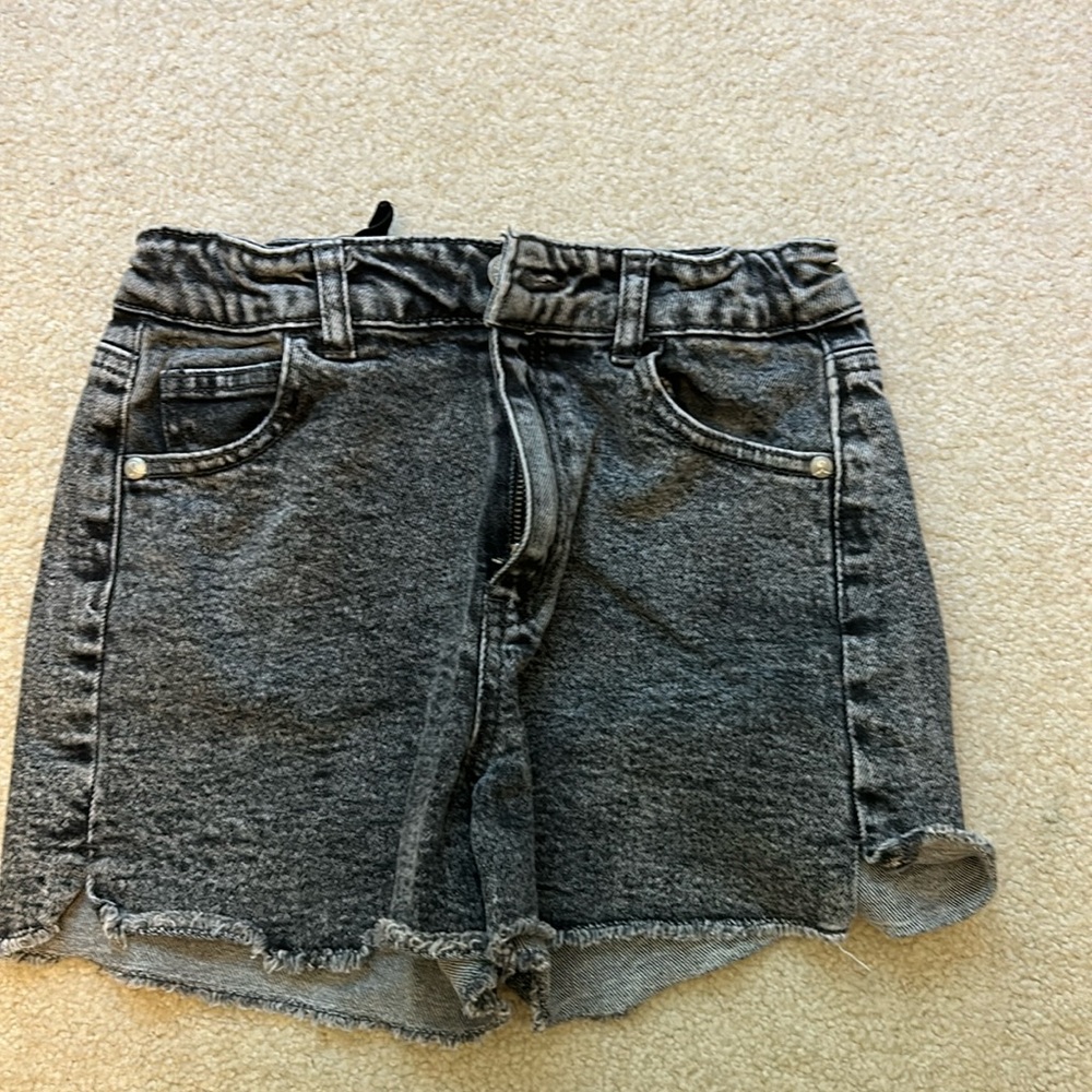 Black Jean shorts